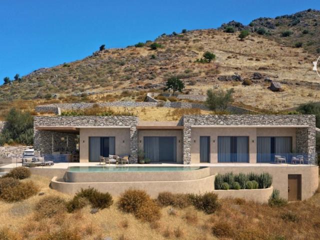 Kreta, Agios Pavlos, luxuriöse Ferienvilla aus Naturstein von 117,52m² mit Pool und Meeb. - 1