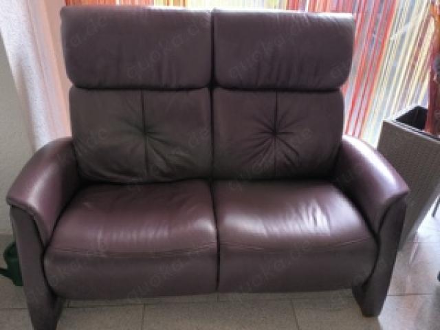 Himolla 2er Leder-Sofa - 1